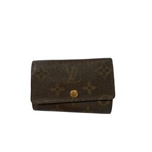 Louis Vuitton Key Holder Brown‎ Monogram LV Print